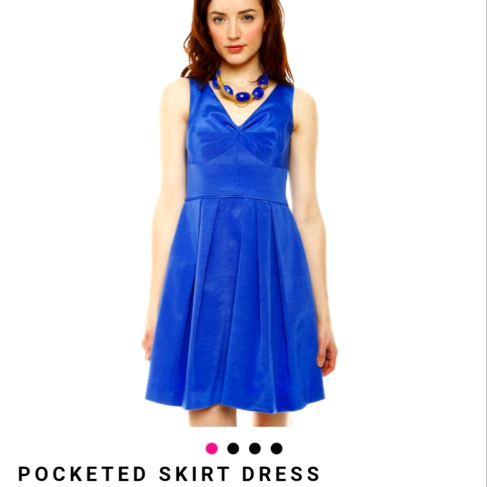 Shoshanna Blue Midi Dress